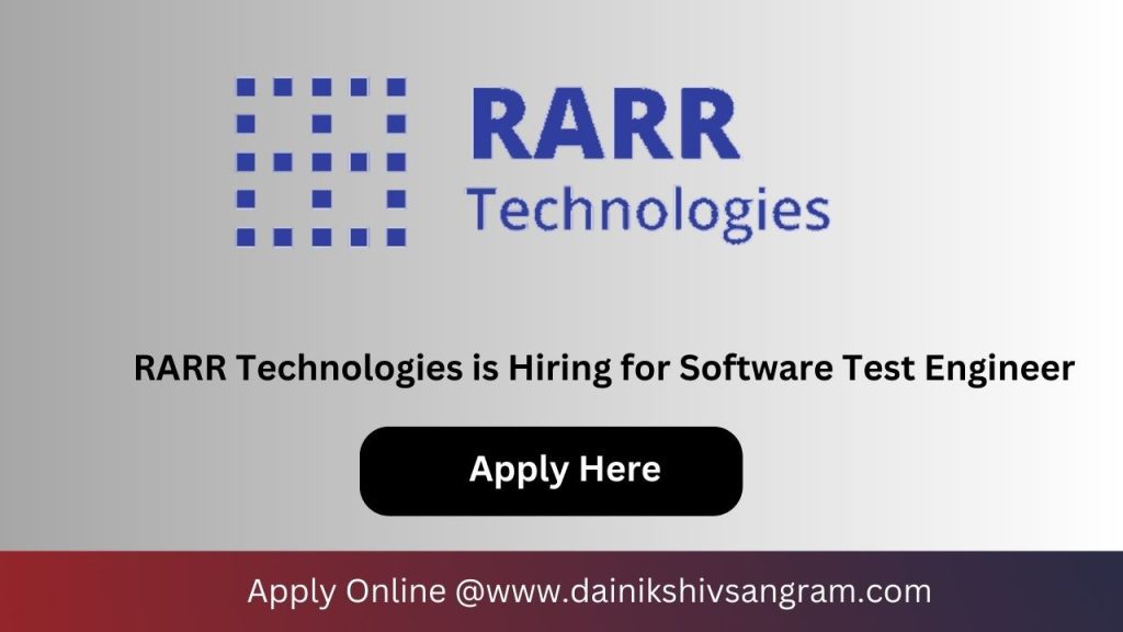 RARR Technologies is Hiring for Manual Tester | Remote Job | Software ...