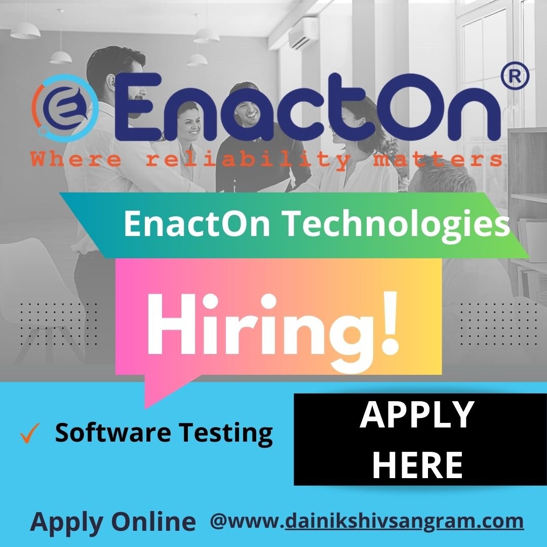 EnactOn Technologies is Hiring for QA Software Test Engineer - Work from Home | Software Testing Jobs