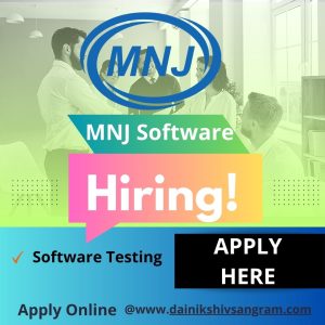 Remote Job | MNJ Software is Hiring for QA Test Engineer | Software Testing Jobs