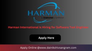 HARMAN International is Hiring for Test Engineer