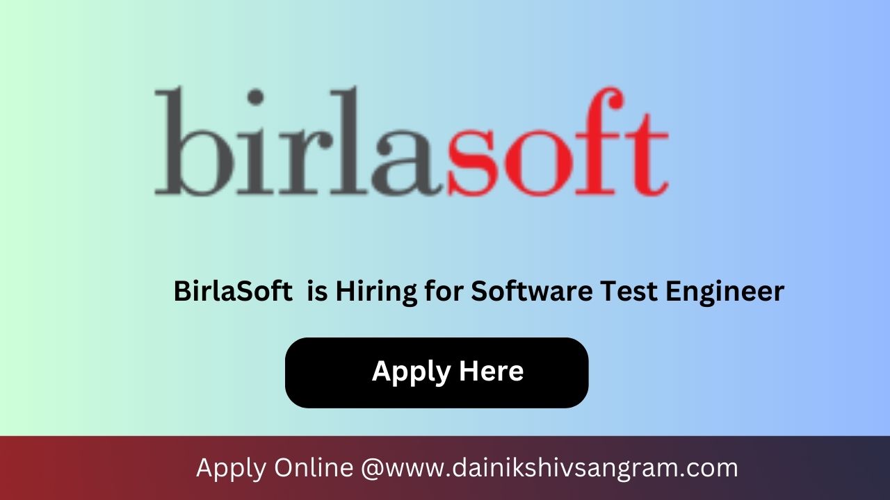 BirlaSoft is Hiring for Test Specialist | Software Testing Jobs