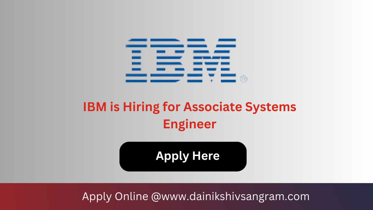 IBM is Hiring for Firmware Test Engineer | Software Testing Job