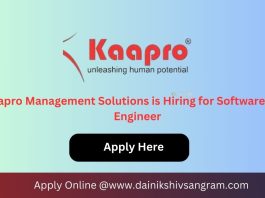Software Tester Position Available at Kaapro Management Solutions - Fresher Job