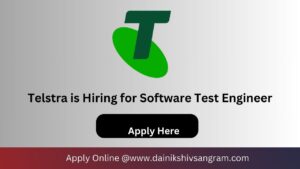 Telstra is Hiring for Automation Test Specialist | Software Testing Jobs