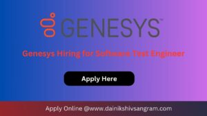 Exciting Opportunity: Genesys is Hiring for Test Engineer | Software Testing Jobs. Exp. 2+ Years