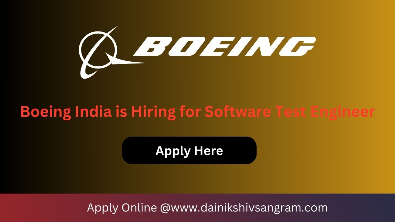 Exciting Opportunity: Boeing India is Hiring for Associate Test Consultant. Exp.8