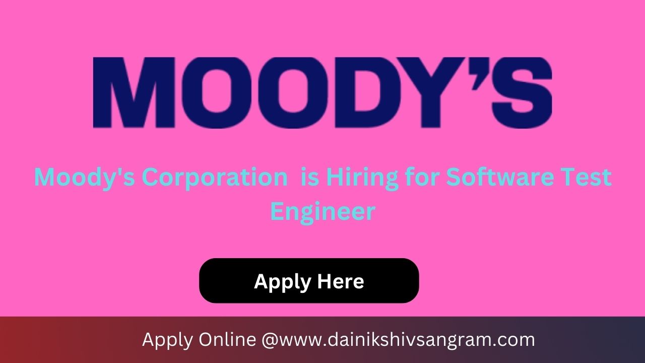 Exciting Opportunity: Moody's Corporation is Hiring for QA Analyst | Software Testing Jobs. Exp.1 Year