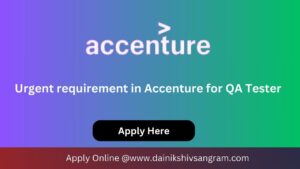 Accenture is Hiring for Quality Engineer | Software Testing Jobs