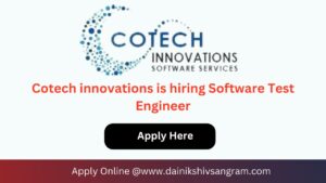 Cotech innovations is hiring Software Test Engineer