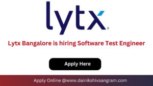 Lytx Bangalore is hiring Software Test Engineer Exp-03