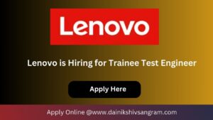 Exciting Opportunity: Lenovo is Hiring for Software Test Engineer. Exp.3-6