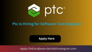 PTC is Hiring for QA Specialist| Software Testing Jobs. Exp.1