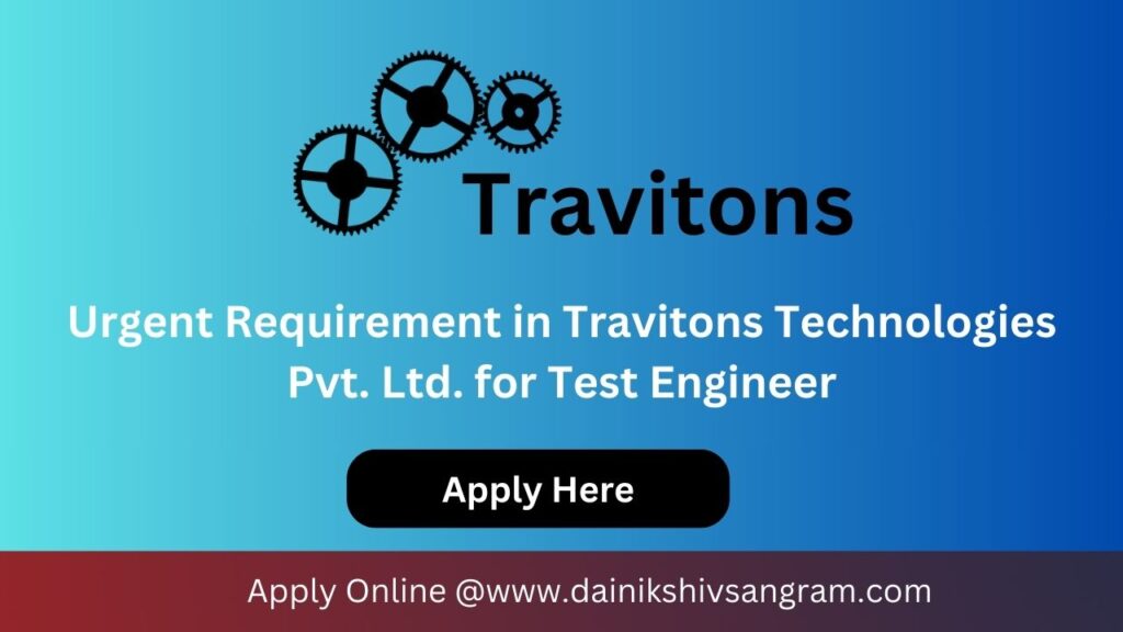 Exciting Opportunity: Travitons Technologies Pvt. Ltd. is Hiring for ...