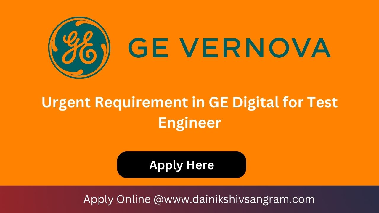Exciting Opportunity: GE Digital is Hiring for Quality Assurance Engineer | Software Testing Jobs.