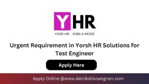 Yorsh HR Solutions is Hiring for Software Tester-Gurgaon (Remote) | Exp.0-2 Years