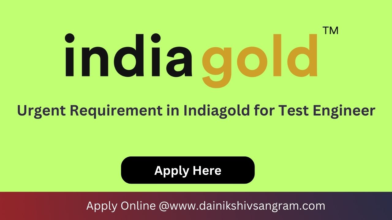 Indiagold is Hiring for Software Quality Assurance Engineer | Remote Job