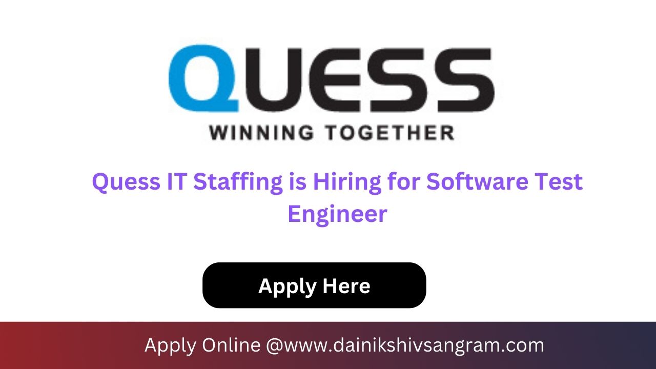 Quess IT Staffing is Hiring for Automation Test Engineer