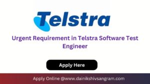 Urgent requirement in Telstra for Test Engineer. Exp-0-1 Year.