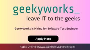 GeekyWorks is Hiring for Quality Analyst | Fresher Job