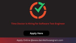 Time Doctor is Hiring for Software Development Engineer in Test (SDET) | Remote Job