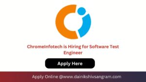 ChromeInfotech is Hiring for Manual Software Test Engineer