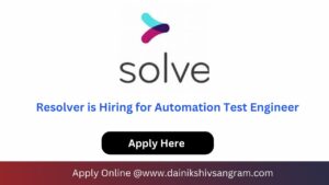 Resolver is Hiring for Automation Test Engineer