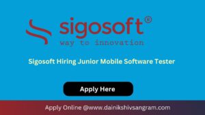 Sigosoft Hiring Junior Mobile Software Tester