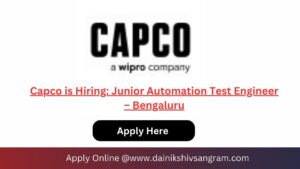 Capco is Hiring: Junior Automation Test Engineer – Bengaluru
