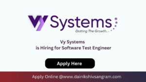Vy Systems is Hiring for Software Test Engineer