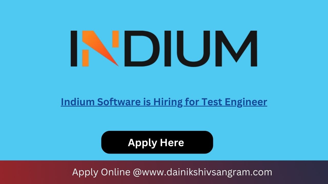 Indium Software is Hiring for Test Engineer