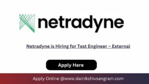 Netradyne is Hiring for Test Engineer – External