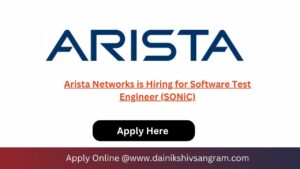 Arista Networks is Hiring for Software Test Engineer (SONiC)